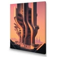 thumbnail image 1 of Designart Futuristic Architectural Building III Canvas Wall Art, 1 of 5