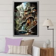 thumbnail image 1 of Designart "Futuristic Cityscape In Animation" Animation Picture Framed Canvas Prints, 1 of 5