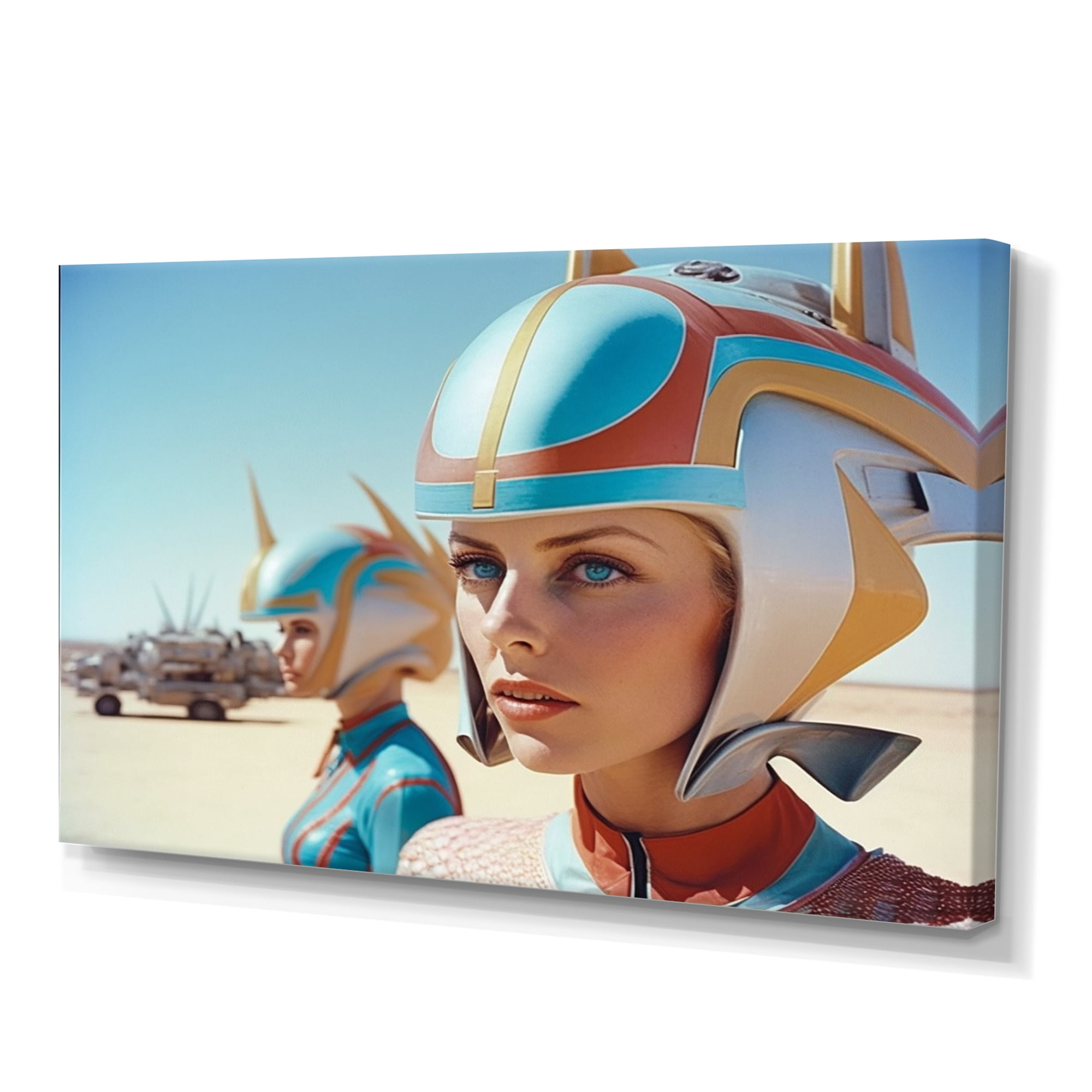 Designart Futuristic Fashion For Woman III Canvas Wall Art