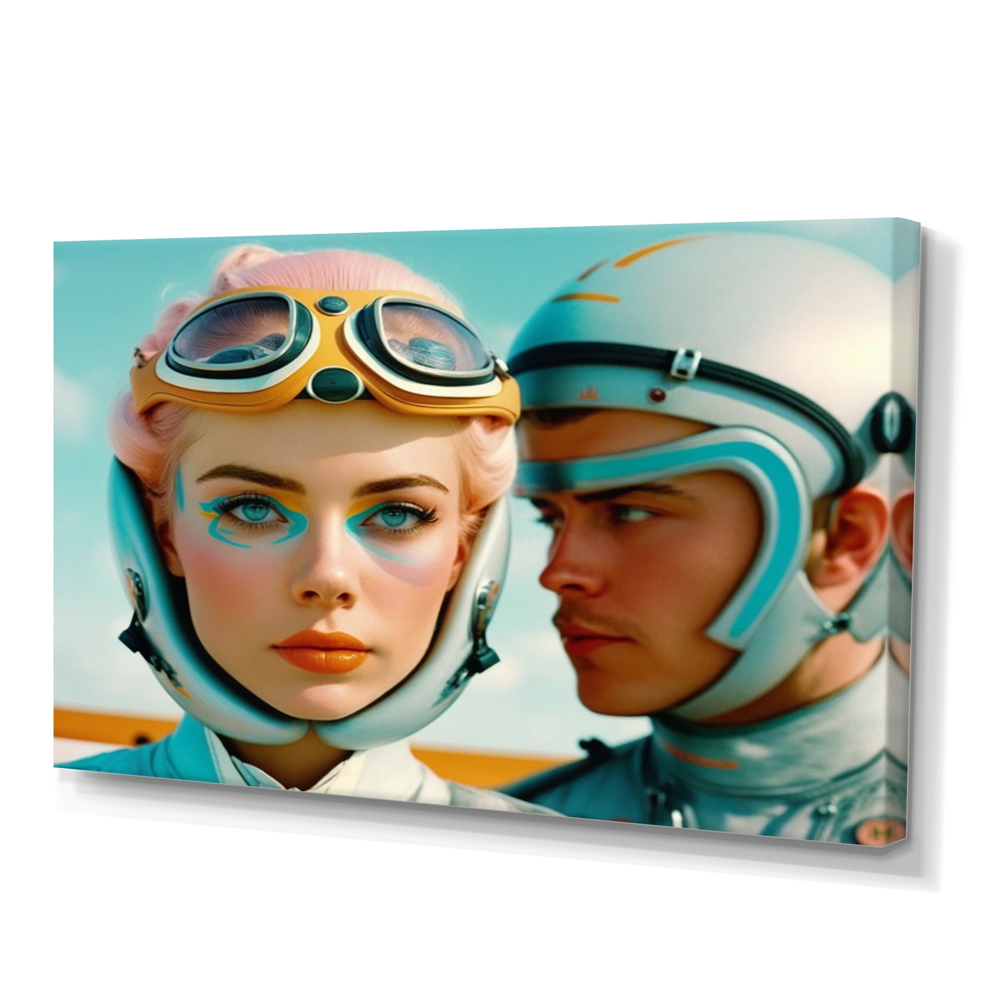 Designart Futuristic Fashion For Woman IV Canvas Wall Art
