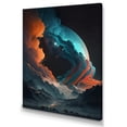 thumbnail image 1 of Designart Futuristic Landscape Galaxy I Canvas Wall Art, 1 of 5