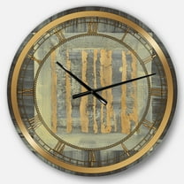 Designart 'Galm Abstract II' Glam wall clock