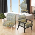 thumbnail image 1 of Designart "Galm Abstract III" Upholstered Transitional Accent Chair - Arm Chair, 1 of 5