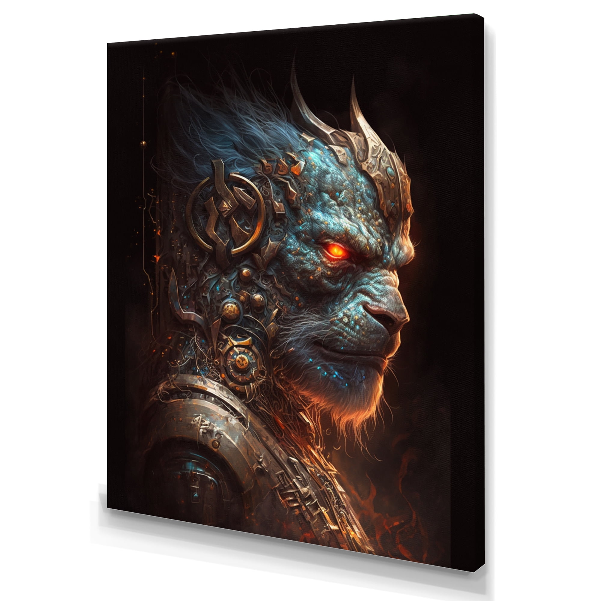 Designart Gangster Gorilla III Canvas Wall Art