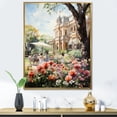 thumbnail image 1 of Designart "Garden Party Country Clubs painting I" Cityscapes Floater Framed Wall Art Living Room, 1 of 7