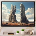 thumbnail image 1 of Designart "Gateways to the Cosmos Mind-Blowing Surrealism III" Landscapes Framed Wall Art - Traditional Grey Surrealism Landscape Entryway Framed Wall Art, 1 of 6