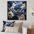 thumbnail image 1 of Designart "Gathered Petal Elegance IV" Ranunculus Floater Framed Canvas Prints, 1 of 5