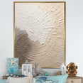 thumbnail image 1 of Designart "Gentle Beige Aesthetics" Ray Floater Framed Wall Art Living Room, 1 of 5