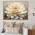 thumbnail image 1 of Designart "Gentle Beige Succulent" Succulent Floater Framed Canvas Prints, 1 of 5