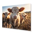 thumbnail image 1 of Designart "Gentle Cattle Family II" Animals Metal Art Living Room, 1 of 5