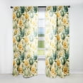 thumbnail image 1 of Designart "Gentle Oasis II" Botanical Traditional Curtain, Floral Panel, 1 of 6
