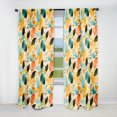 thumbnail image 1 of Designart "Gentle Tropical Foliage" Tropical Blackout Curtain Panels, 1 of 4