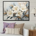 thumbnail image 1 of Designart "Gently Muted Blossoms I" Rhododendron Floater Framed Canvas Wall Art, 1 of 5