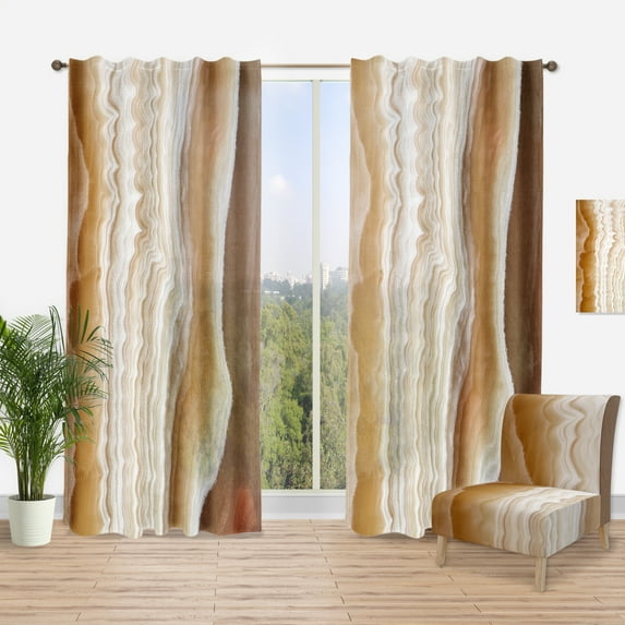 Designart 'Geode Marbled III' Traditional Curtain Panel