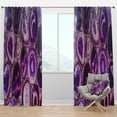 thumbnail image 1 of Designart 'Geode Marbled IX' Mid-Century Modern Blackout Curtain Panel, 1 of 4