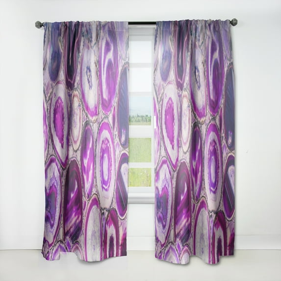 Designart 'Geode Marbled IX' Mid-Century Modern Curtain Panel