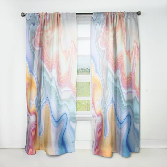 Designart 'Geode Marbled VI' Modern & Contemporary Curtain Panel