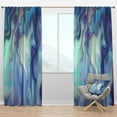 thumbnail image 1 of Designart 'Geode Marbled VIII' Modern & Contemporary Blackout Curtain Panel, 1 of 4