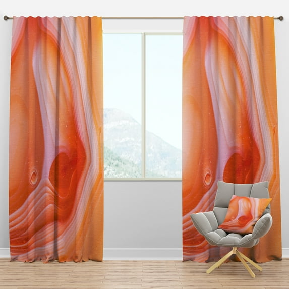 Designart 'Geode Marbled X' Mid-Century Modern Blackout Curtain Panel