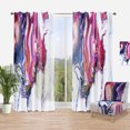 thumbnail image 1 of Designart 'Geode Marbled XV' Mid-Century Modern Curtain Panel, 1 of 4