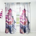 thumbnail image 1 of Designart 'Geode Marbled XV' Mid-Century Modern Curtain Panel, 1 of 5