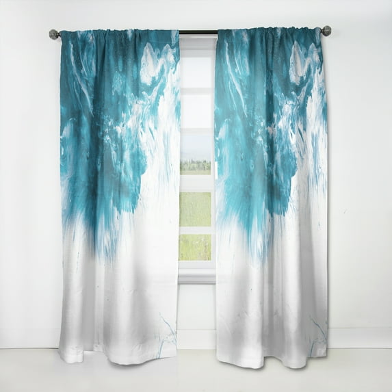 Designart 'Geode Marbled XVI' Mid-Century Modern Curtain Panel