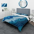 thumbnail image 1 of Designart 'Geode Slice Macro' Abstract Duvet Cover Set, 1 of 4