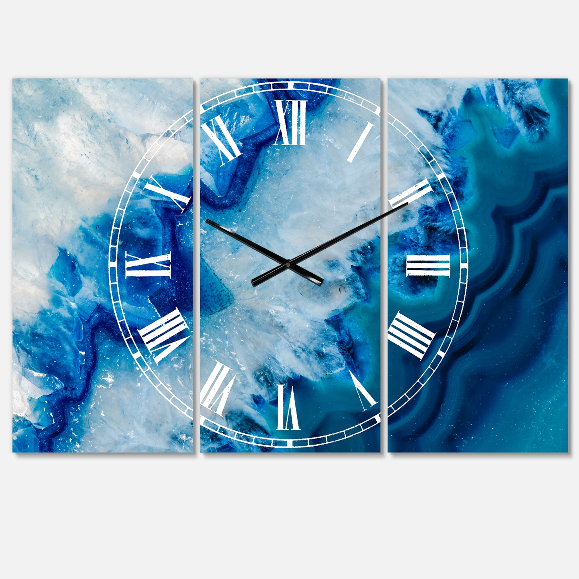 Designart 'Geode Slice Macro' Traditional wall clock