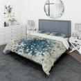 thumbnail image 1 of Designart 'Geometric Blue Spots' Geometric Duvet Cover Set, 1 of 4