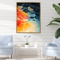 thumbnail image 1 of Designart "Geometric Cubism Clam Seashores" Clam Floater Framed Canvas Prints, 1 of 5