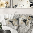 thumbnail image 1 of Designart "Geometric Fern Beauty" Floral Printed Throw Pillow, 1 of 5