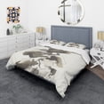 thumbnail image 1 of Designart 'Geometric Glam Square I' Glam Duvet Cover Set, 1 of 1