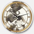 thumbnail image 1 of Designart 'Geometric Glam Square I' Glam wall clock, 1 of 3