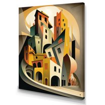 Designart Geometric Graffiti V Canvas Wall Art