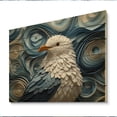thumbnail image 1 of Designart "Geometric Guardian Coastal Seagull II" Animals Print on Natural Pine Wood, 1 of 5