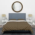 thumbnail image 1 of Designart 'Geometric Mod Dots' Mid-Century Modern Duvet Cover Set, 1 of 4