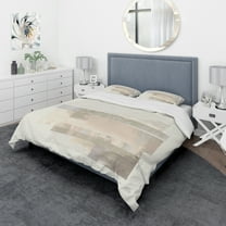 Designart 'Geometric Neutral Form I' Geometric Duvet Cover Set
