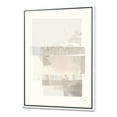 thumbnail image 1 of Designart ' Geometric Neutral Form I ' Shabby Chic Framed Canvas, 1 of 3