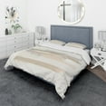 thumbnail image 1 of Designart 'Geometric Neutral Form IV' Geometric Duvet Cover Set, 1 of 4