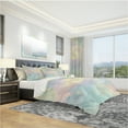 thumbnail image 1 of Designart 'Geometric Pattern in Pastel Tints #2' Modern Duvet Cover Set, 1 of 4