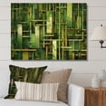 thumbnail image 1 of Designart "Geometric Patterns Amidst Whispering Bamboo" Bamboo Wall Decor, 1 of 7