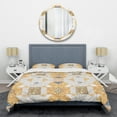 thumbnail image 1 of Designart 'Geometric Retro Design I' Mid-Century Modern Duvet Cover Set, 1 of 4