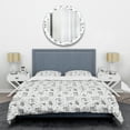 thumbnail image 1 of Designart 'Geometric Retro Design IV' Mid-Century Modern Duvet Cover Set, 1 of 4
