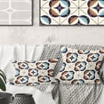 thumbnail image 1 of Designart Geometric Retro Design V' Mid-Century Modern Throw Pillow - 16x16, 1 of 2