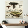 thumbnail image 1 of Designart "Geometric Ufo Exploration" Ufos Canvas Wall Art, 1 of 7