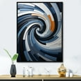 thumbnail image 1 of Designart "Geometric VORTEX II" Abstract Floater Framed Canvas Wall Art, 1 of 7