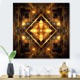 thumbnail image 1 of Designart "Geometric Wonders In Bold Gold And Black" Modern Geometric Wall Art Prints, 1 of 7