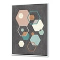 thumbnail image 1 of Designart ' Geometric hexagons Pattern IV ' Transitional Framed Canvas, 1 of 3