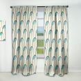 thumbnail image 1 of Designart 'Geometrical Abstract Retro Minimal Pattern I' Mid-Century Modern Curtain Panel, 1 of 5