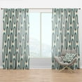 thumbnail image 1 of Designart 'Geometrical Abstract Retro Minimal Pattern IV' Mid-Century Modern Curtain Panel, 1 of 4